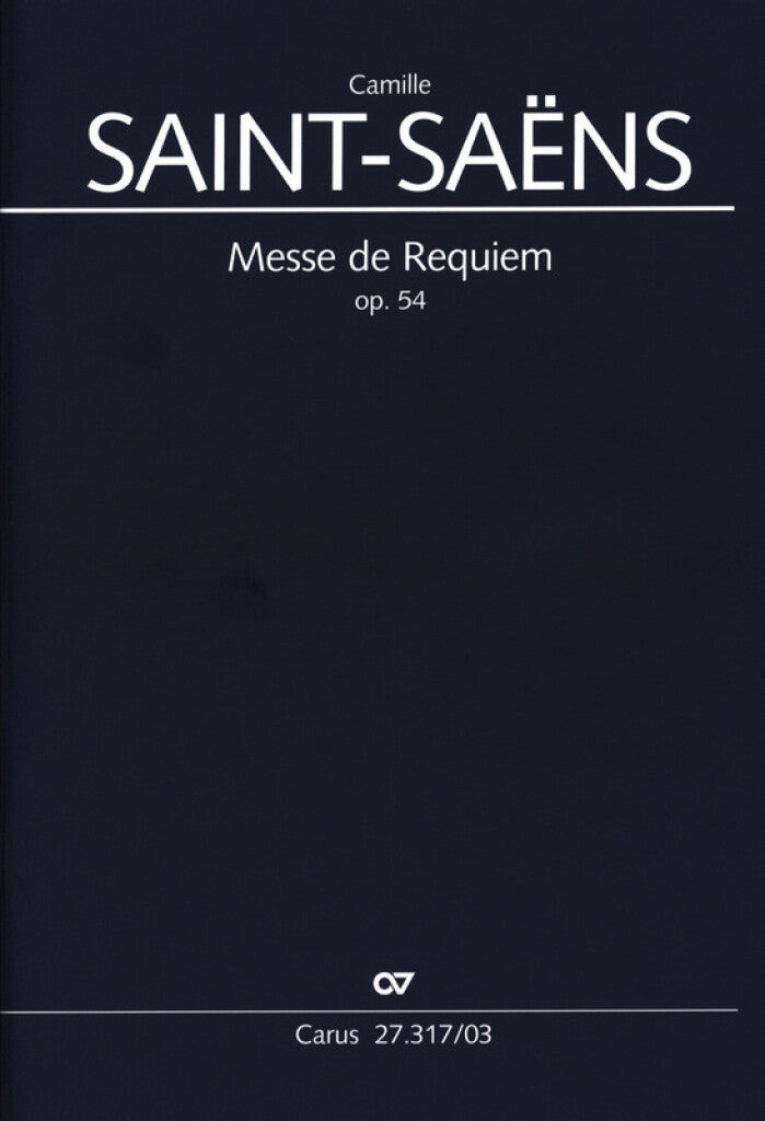 SAINT-saens Camille - Messe De Requiem Op.54 - Reduction Piano