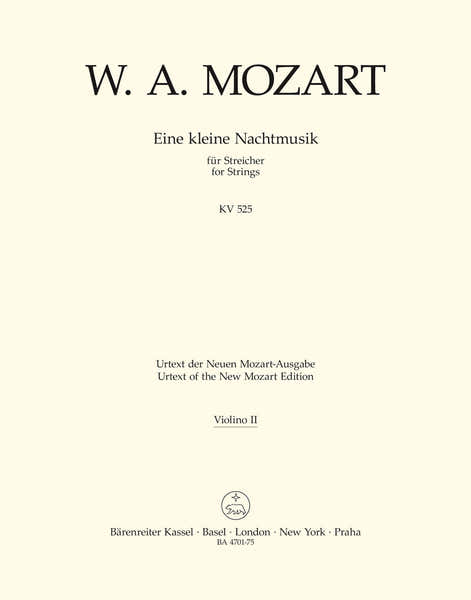 Mozart Wolfgang Amadeus - Mozart - Kleine Nachtmusik (violon 2)