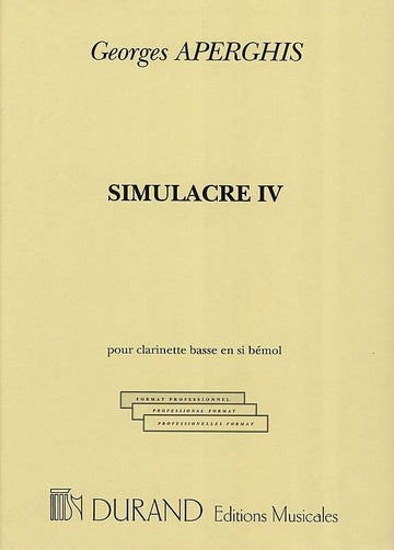 Aperghis - Simulacre IV - Clarinette Basse