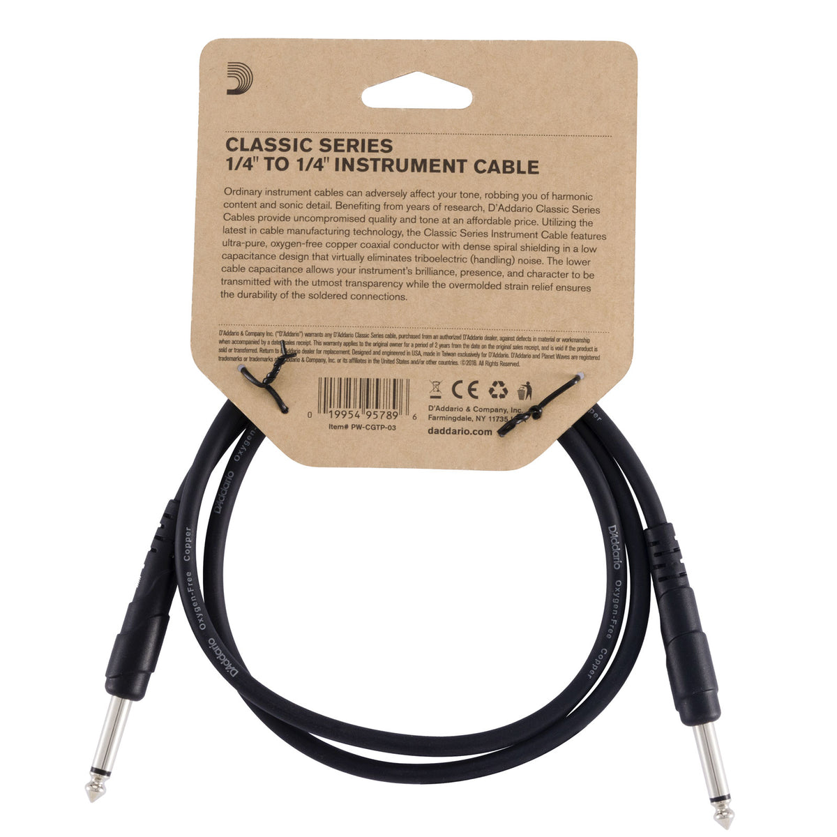 Classic Series Patchkabel pak van 3,rechte hoek 3 Feet