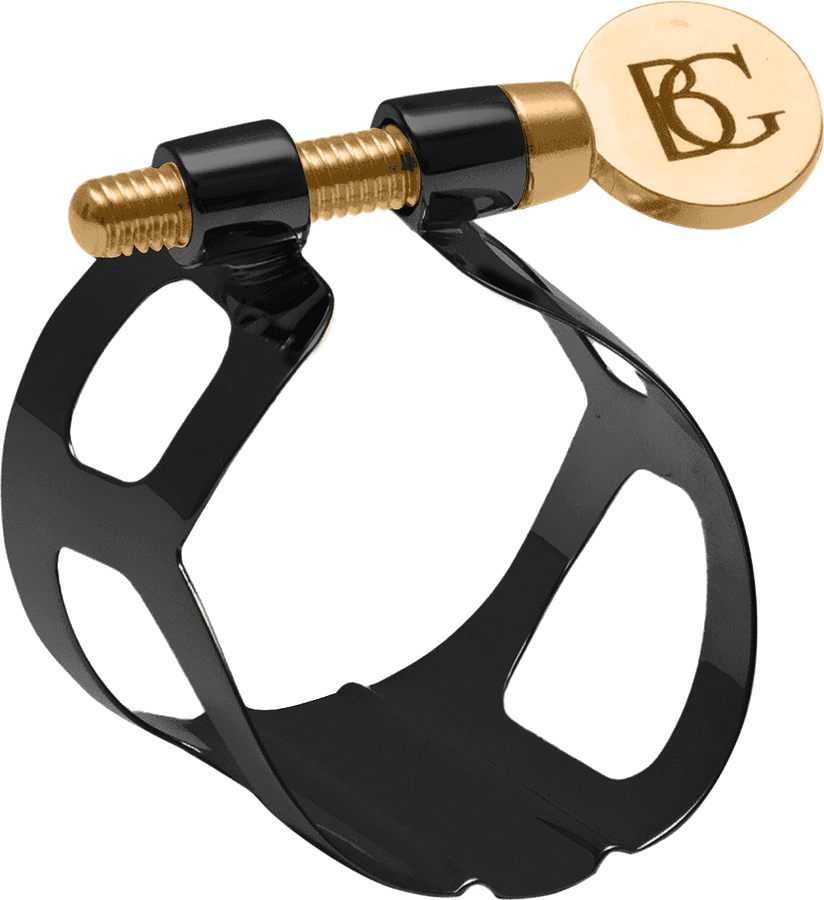 BLACK LACQUERED DUO LIGATURE - BB CLARINET AND ALTO SAXOPHONE