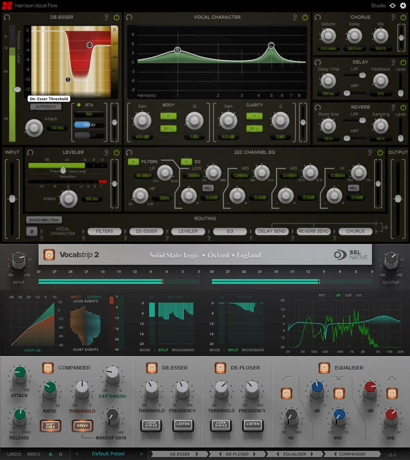 SSL Vocalstrip 2 And Harrison Fastrack Bundle