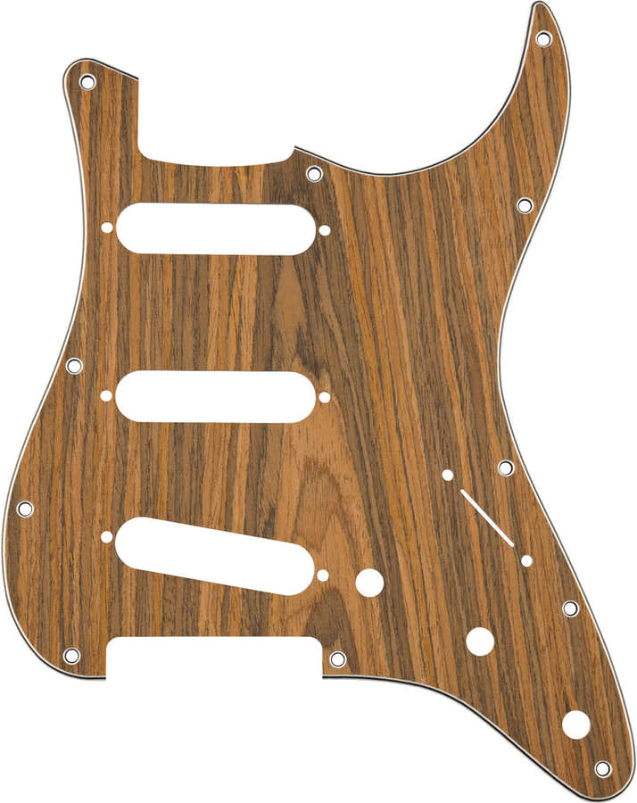 Strat S/S/S Pickguard, Rosewood
