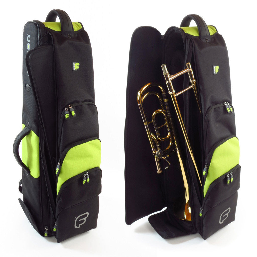 Premium Black/Green Bass Trombone Case