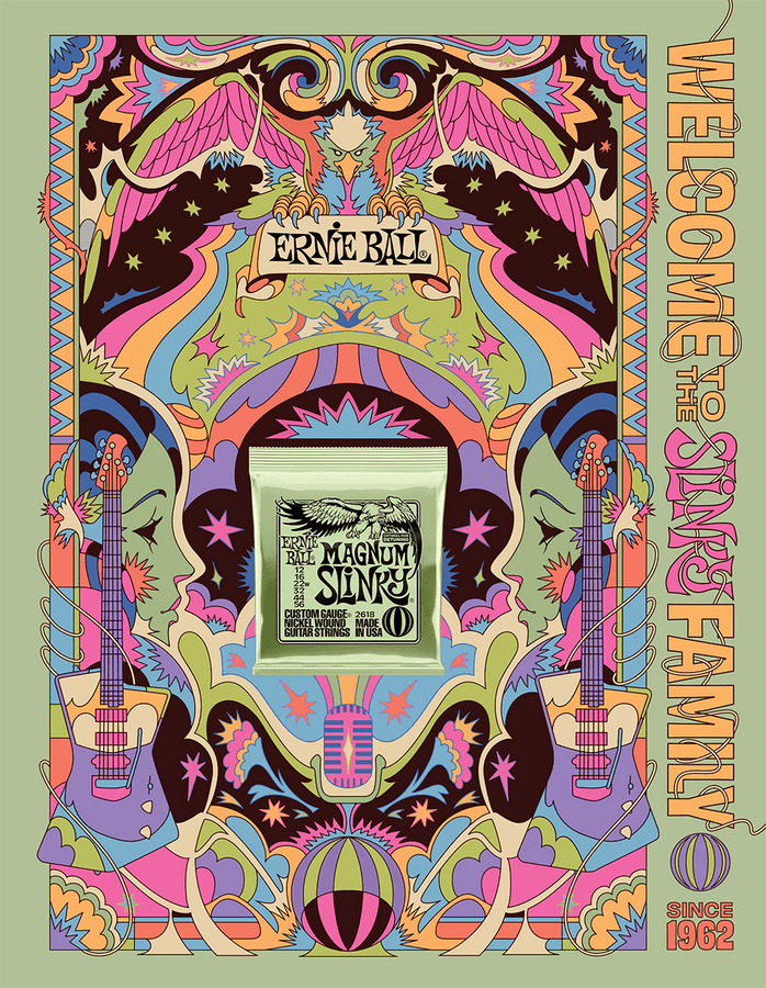Poster Ernie Ball Slinky 2022 Format A0 Magnum