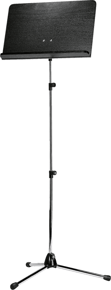 Pupitre D'orchestre Chrom Plateau Bois Noir Haut