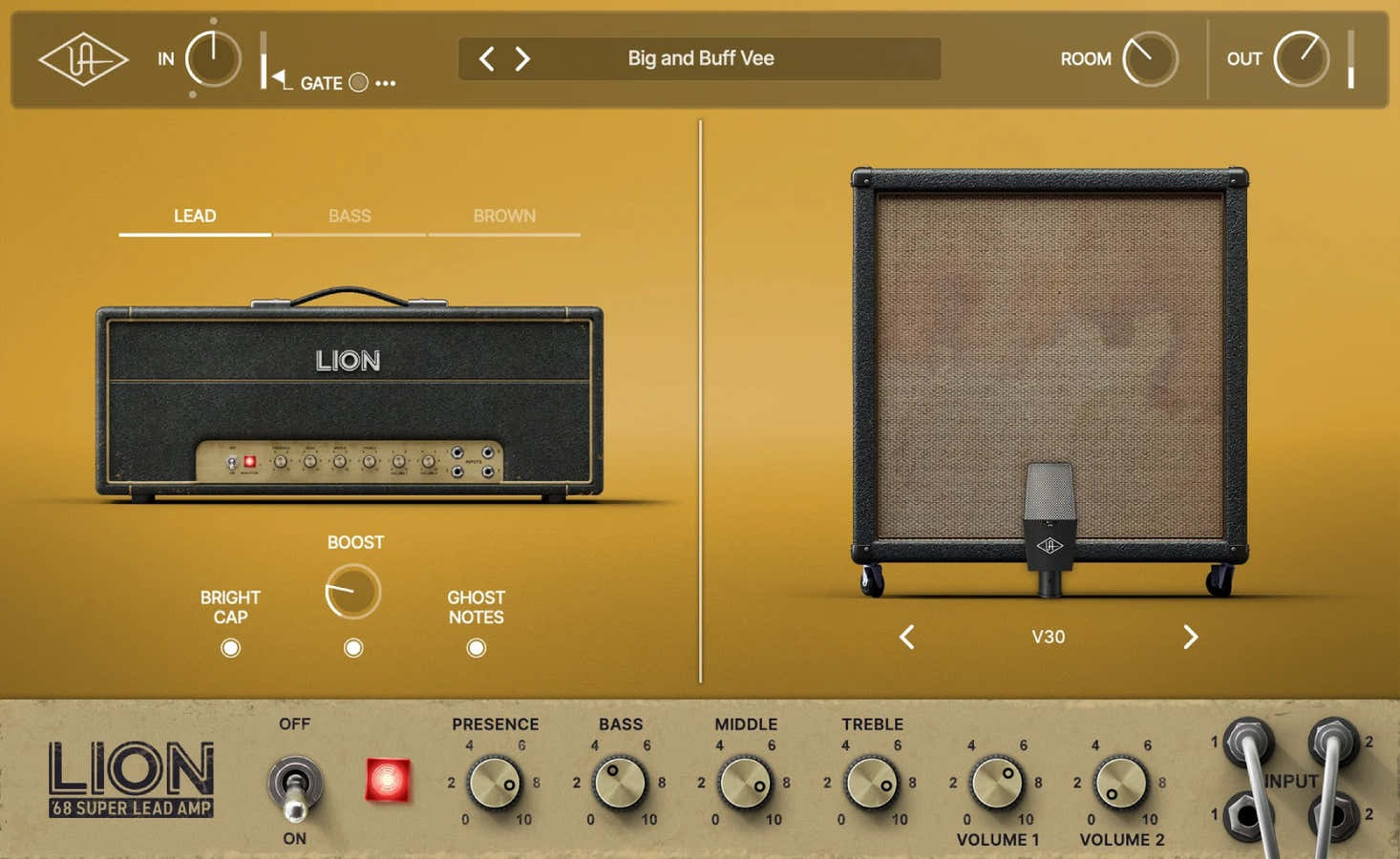 UAD Lion 68 Super Lead Amp