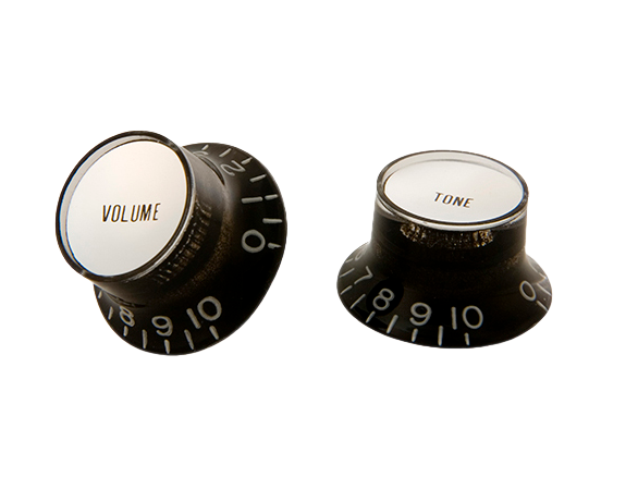 Gibson Accessories PRMK-010 Boutons SG Noirs Avec Inserts Métals 4 Pack