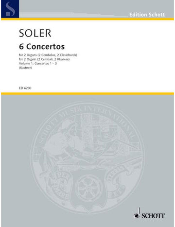 Soler Padre Antonio - Vi Conciertos De Dos Organos Obligados Band 1