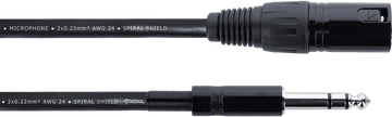 Câble Audio XLR Mâle / Jack Stéréo - 1,5 M
