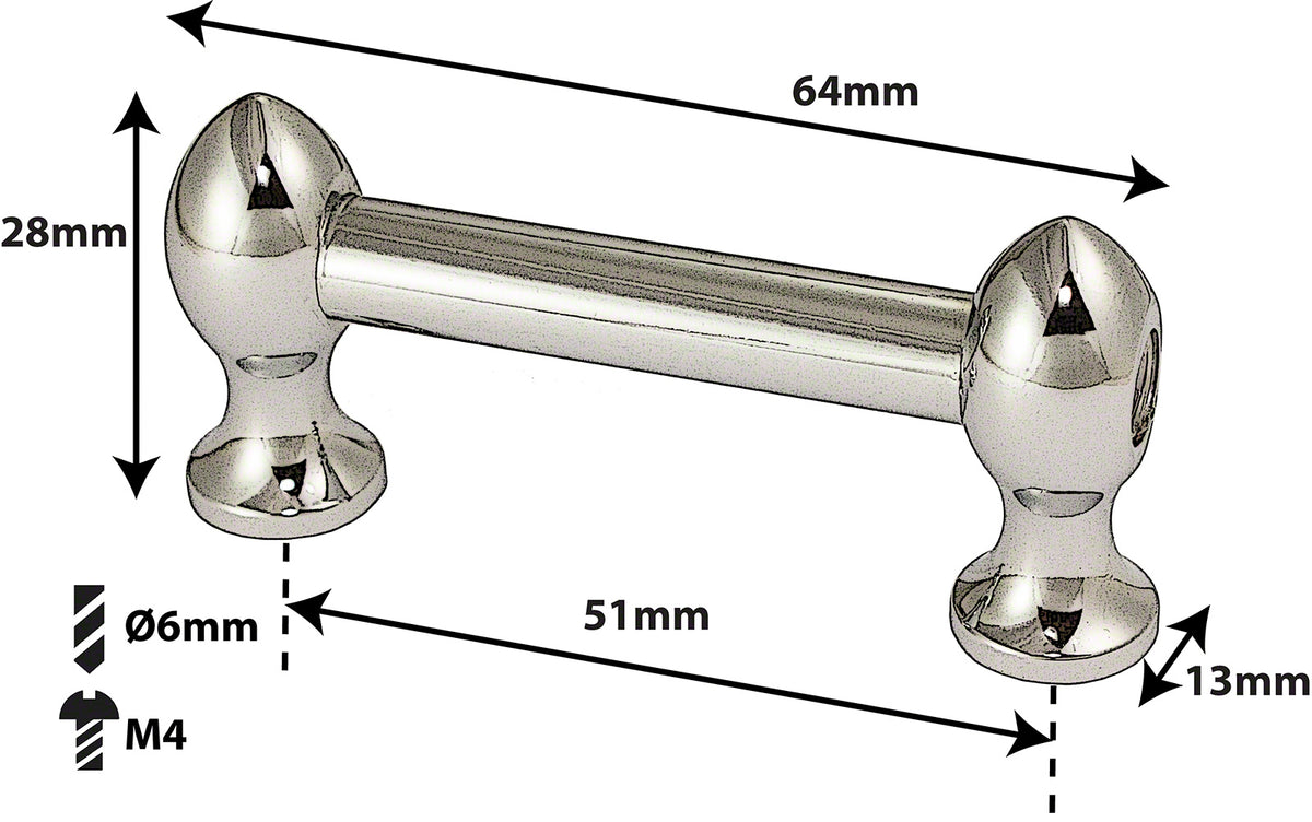 TL7S51B - BASS DRUM TUBE LUG - 51MM - SINGLE ENDED (X1)