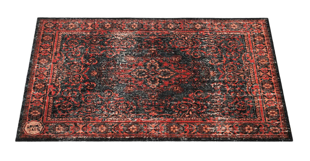 Drum N Base Tapijt Vintage Persian 1.30 X 0.90M Antislip - Zwart Rood