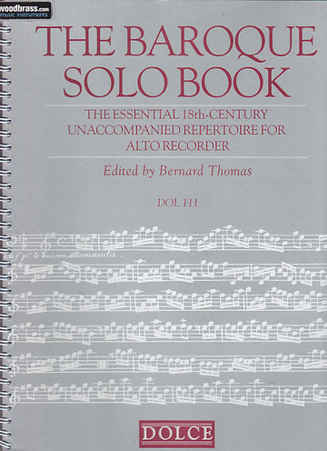 The Baroque Solo Book - Flute A Bec Alto Solo