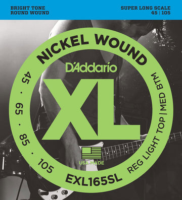 EXL165SL nikkel omwonden extra lange mensuur Regular Light Top 45-105