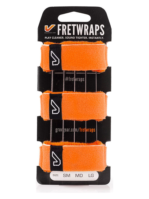 FretWraps 3-Pack Flare Orange - Medium