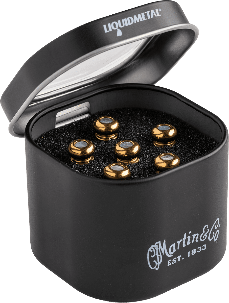 Set Chevilles Liquid Metal Gold Paua