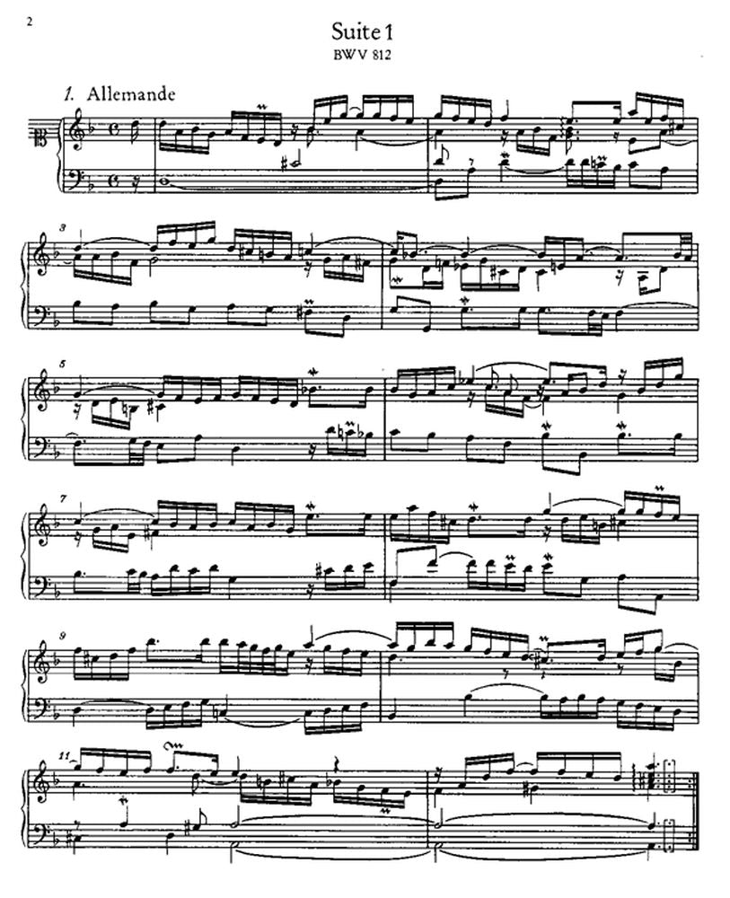 Bach J.S - Suites Francaises BWV 812-817 - Clavecin