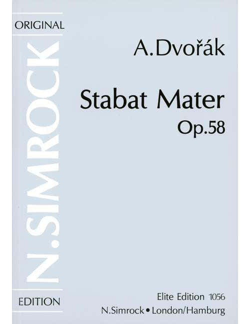 Dvorák - Stat Mater Op. 58 - 4 Soloists Choeur Mixte Et Orchestre