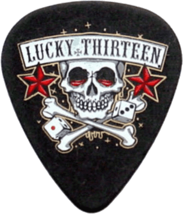 36 x 0,73mm Lucky 13 Series II Black #11 Skull Dice