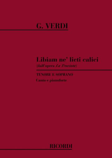 VERDI G. - LIBIAM NE' LIETI CALICI - CHANT ET PIANO