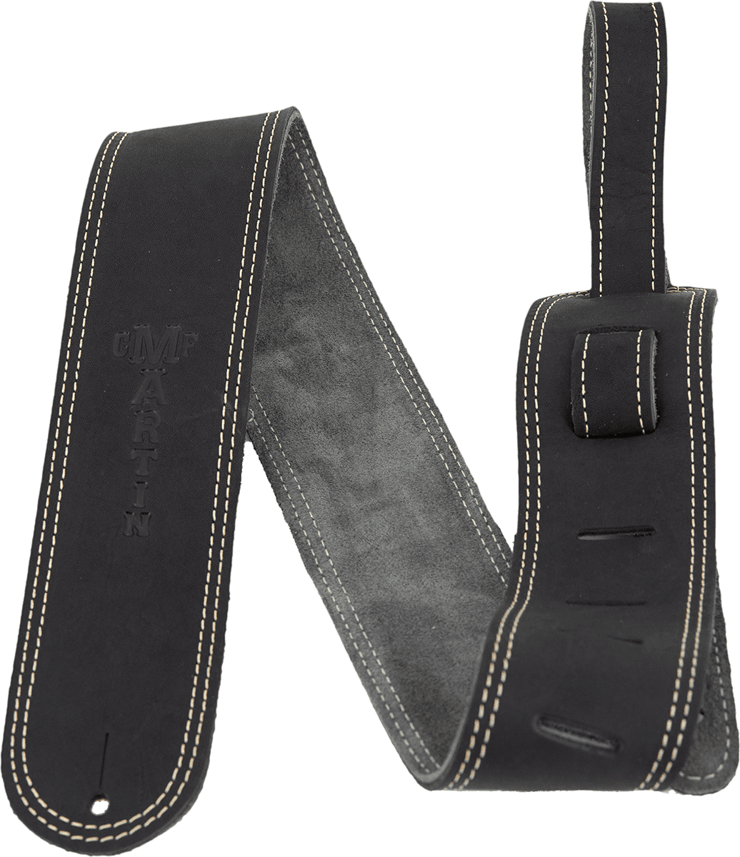 LEATHER STRAP DOUBLEE SUEDE BLACK