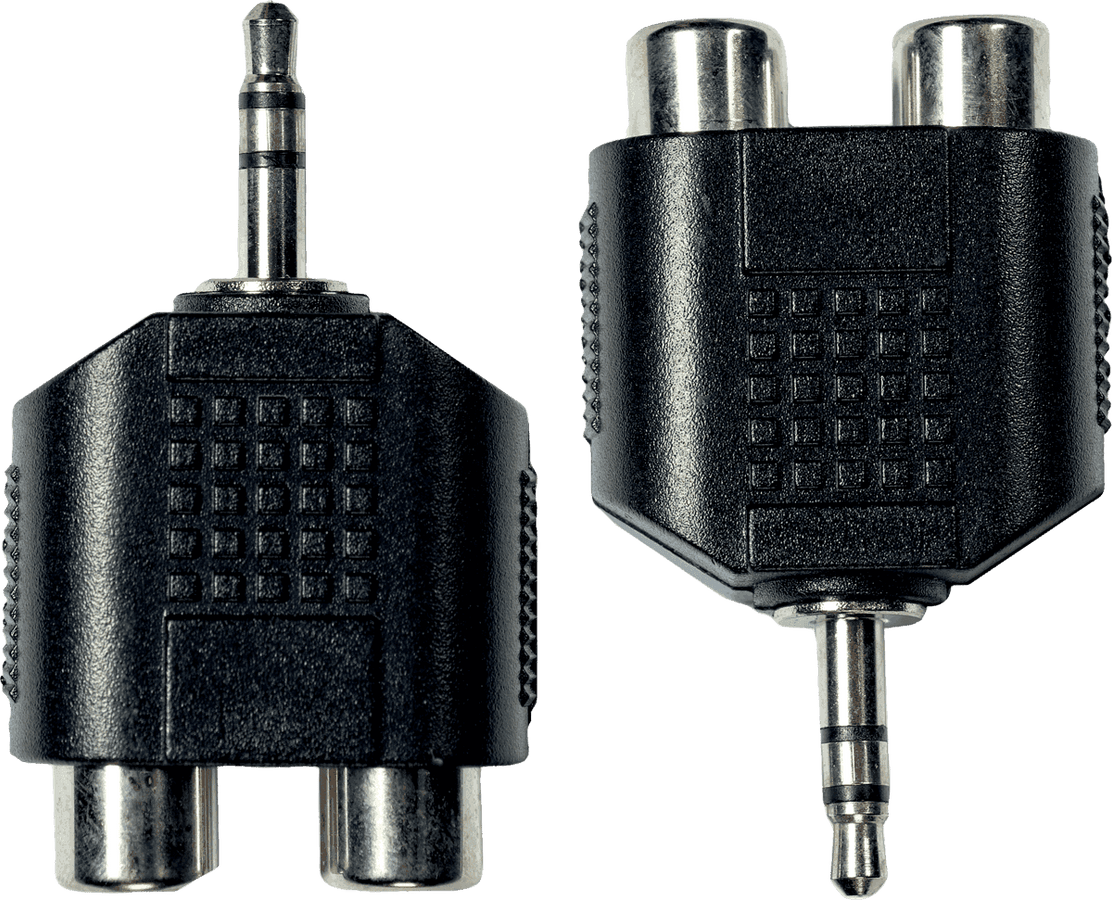 Adaptateur Jack M 3.5 ST/2 RCA Fem. X2