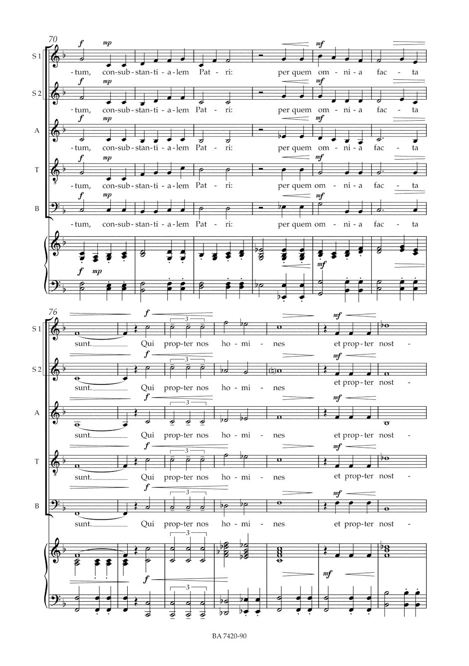 Jansson Marten - Missa Popularis - Vocal Score