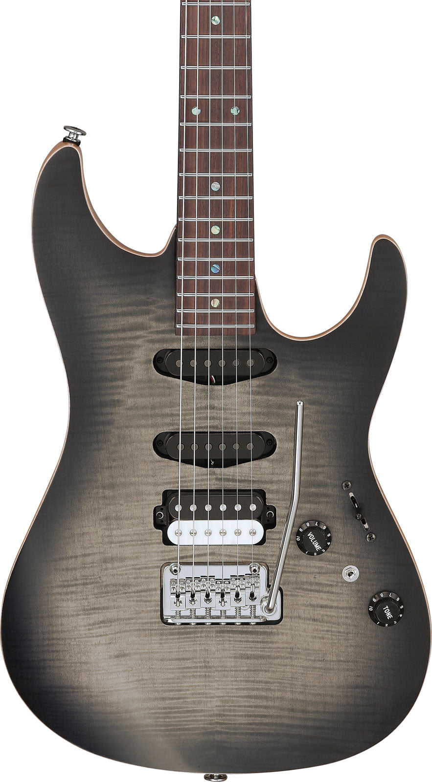 TQM2 Signature Tim Quayle Charcol Black Burst Flat