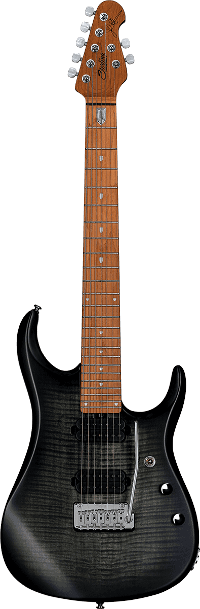 JP15 7 Top van gevlamd esdoorn Trans Black Satin