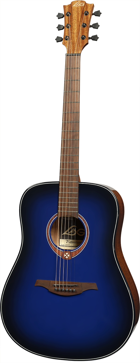 Tramontane T-Blue-D Dreadnought Blauw Burst