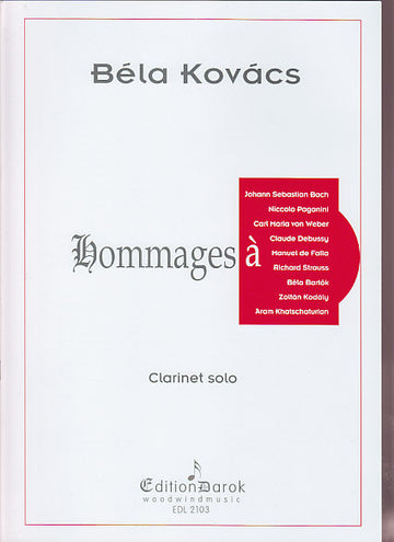 Hommages Clarinette - Kovacs