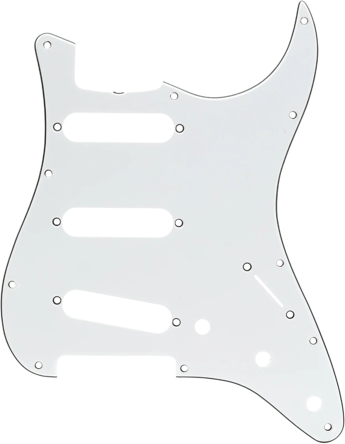 Fender Pickguard 60S Strat SSS White