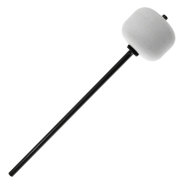 206a Bassdrum-pedaalbeater Wit Vilt Lange Stang Zwarte