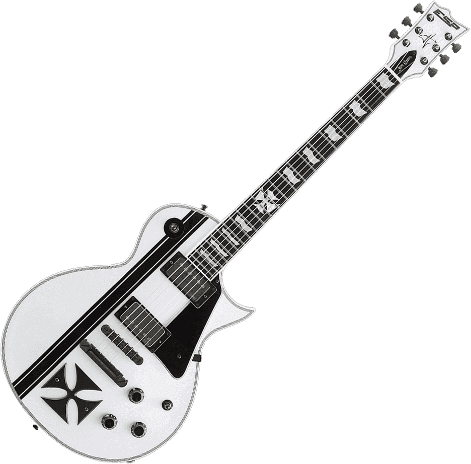 LTD Signature James Hetfield Ironcross Snow White
