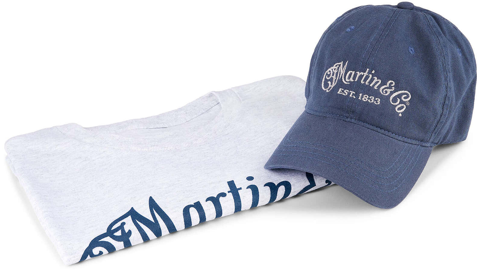 Pack T-shirt + Casquette, gris et bleu M