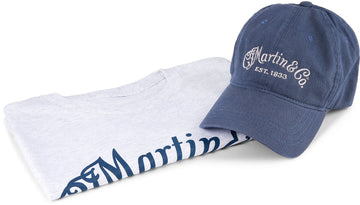 Pack T-shirt + Casquette, gris et bleu M