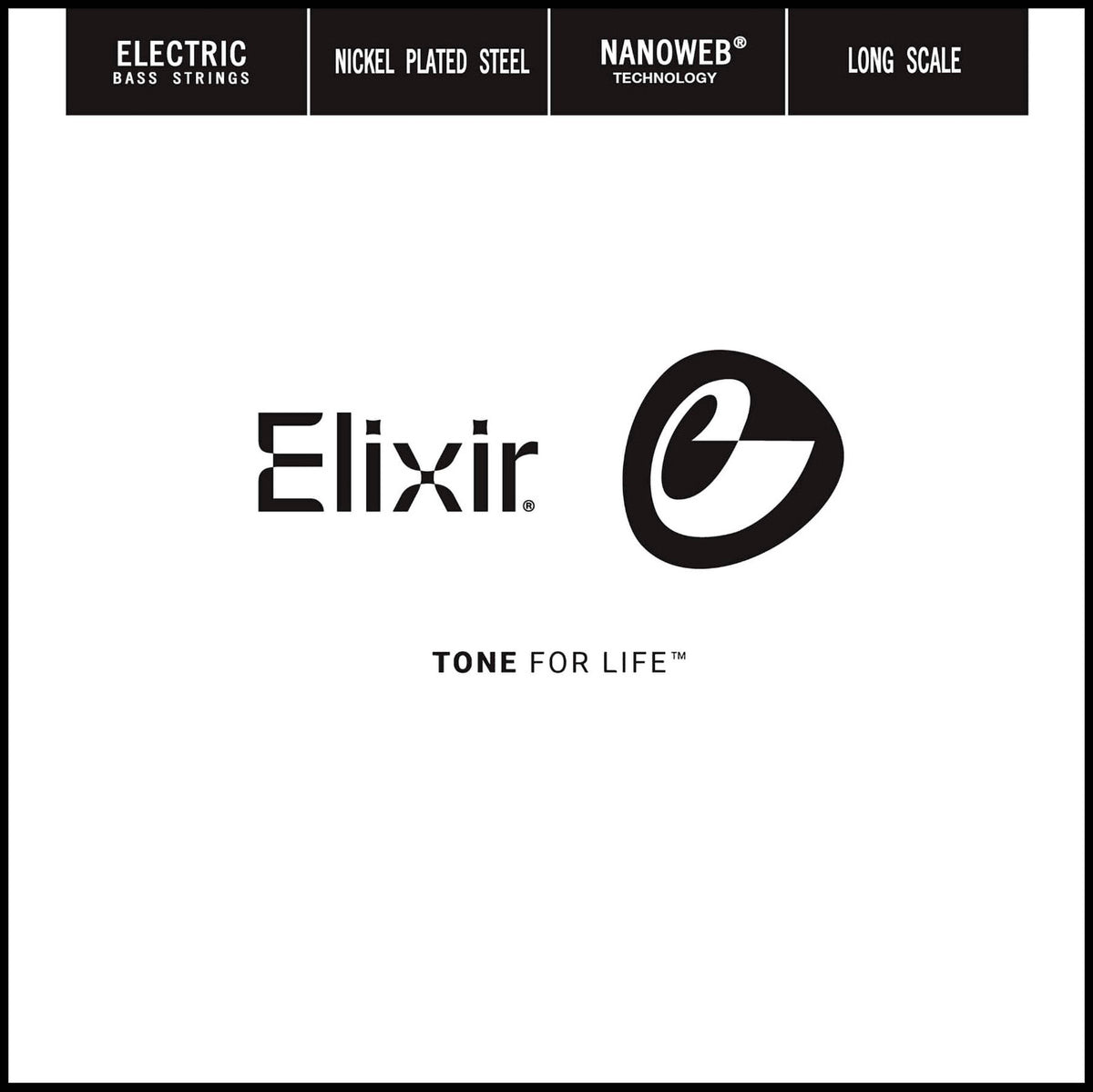 Elixir 15345 Nanoweb Bas Losse Snaar 45