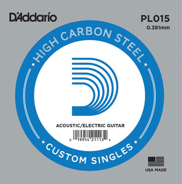 PL015 Plain Steel Guitar Single String 15