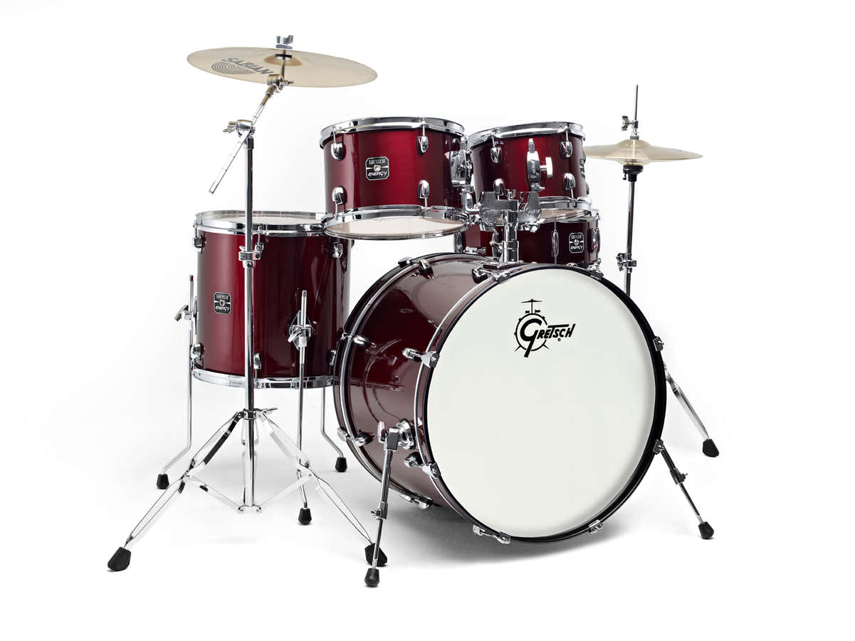 New Energy Fusion 20 Wine Red + Cymbales Paiste 101