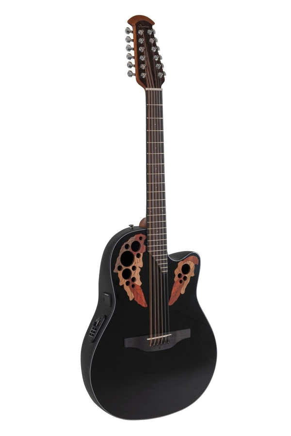 Elektro-Akoestische Gitaar Celebrity Elite Mid Cutaway 12-String Black