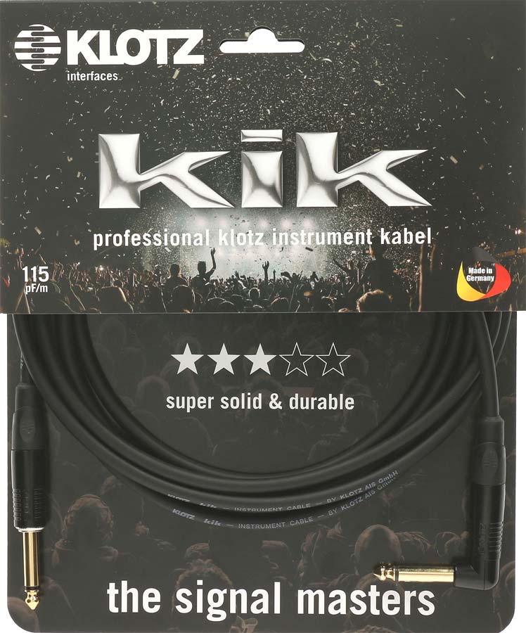 Klotz Kikkg Pro 1,5M Noir Straight/Angled