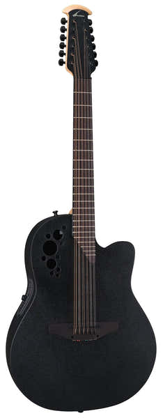 Elite Tx Deep Contour Cutaway 12 Cordes Black Textured 2058TX-5-G