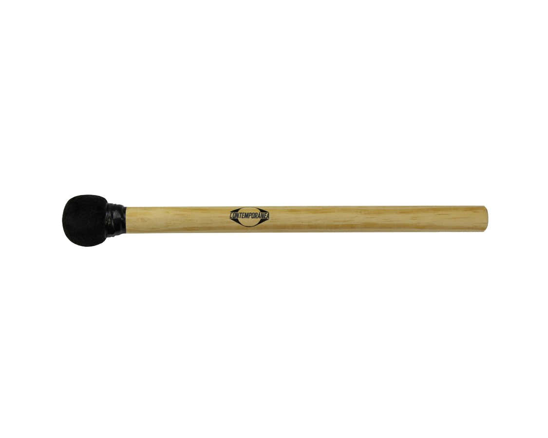 C-BS08 Mailloche De Surdo Noire Bois Petite Tête 35Cm