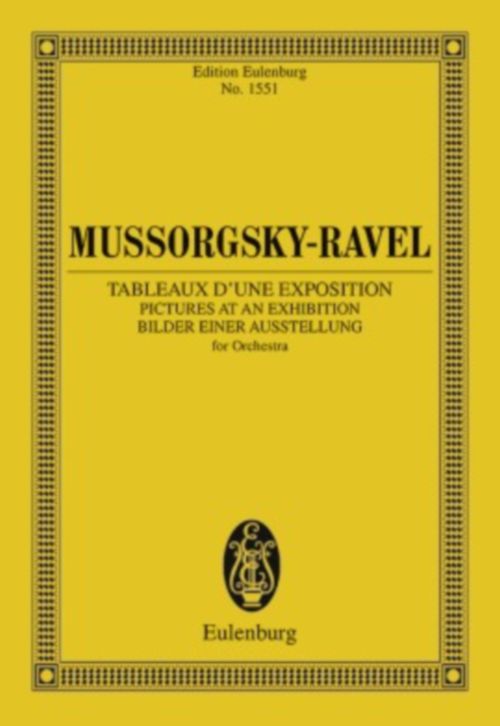 Eulenburg Tableaux D'une Exposition Orchestre - Moussorgsky