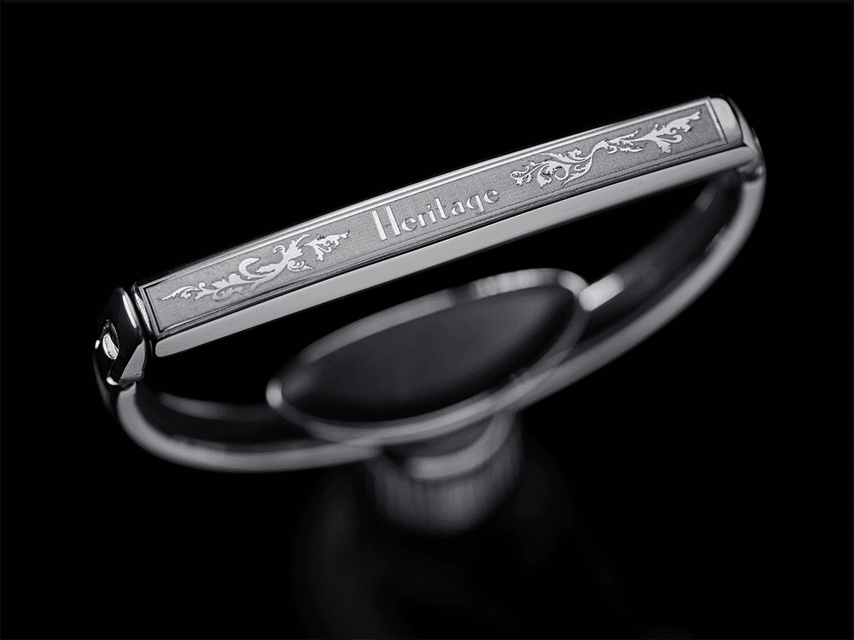 Heritage Gitaarstijl 3 Breed Zilver