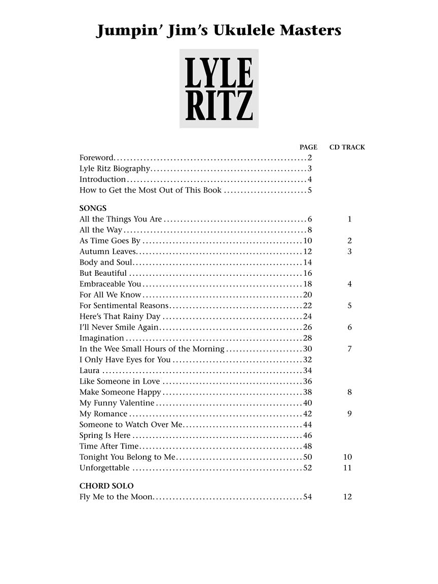 Jumpin' Jim's Ukulele Masters: Lyle Ritz
