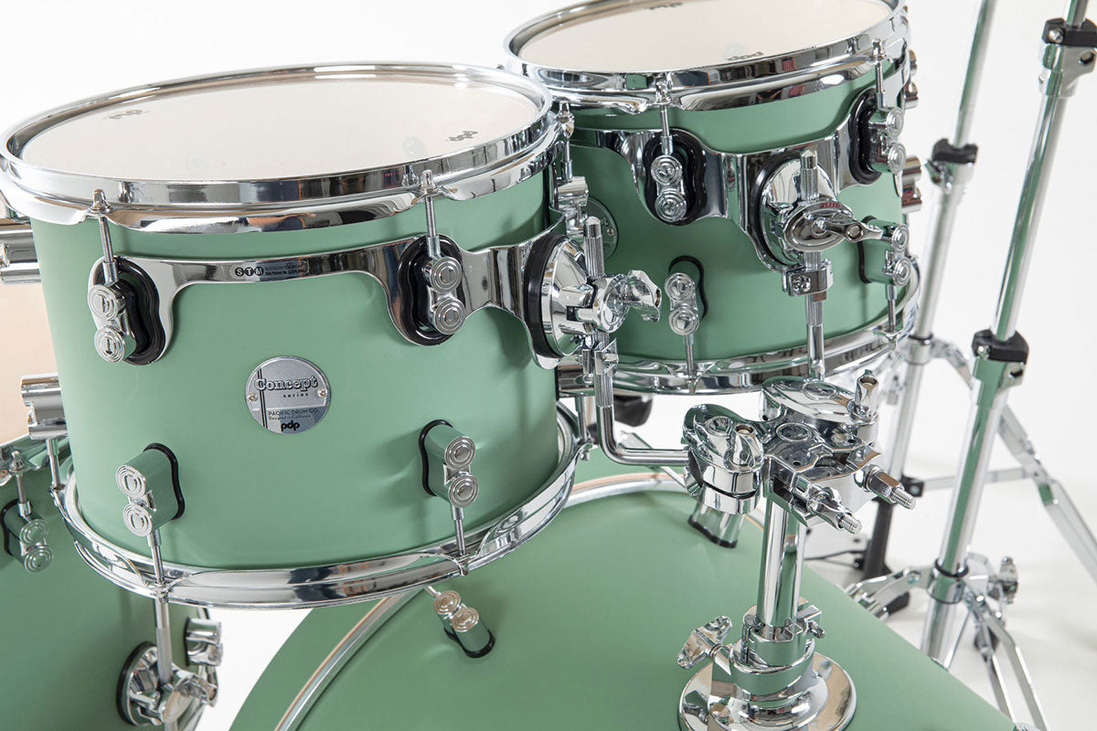 SHELL SET CONCEPT MAPLE FINISH PLY CM7 KIT 22" SATIN SEAFOAM PDCM2217SF