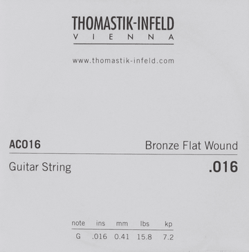 THOMASTIK ACOUSTIC GUITAR STRINGS PLECTRUM ACOUSTIC SERIES. NICKEL-FREE.016