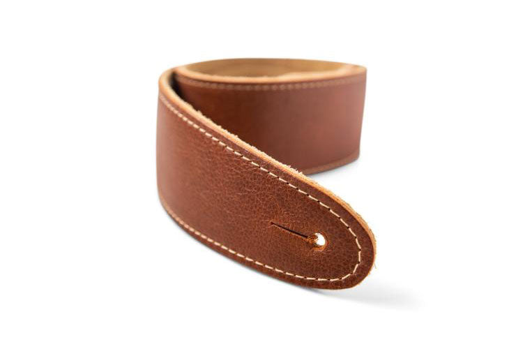 4100-25 Strap Medium Brown Leather Suede Back 2.5"