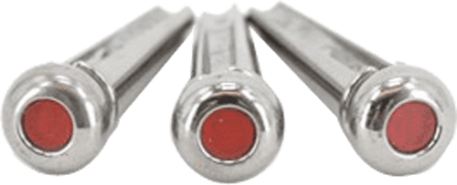 Set de Chevilles Liquid Metal Chrome Point Rouge